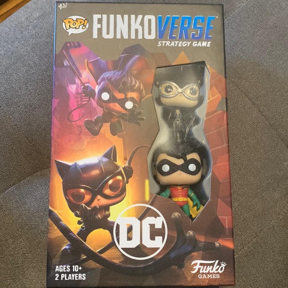Funko Pop - Funkoverse Strategy Game - DC version with Robin and Catwoman - Picture 1 of 4